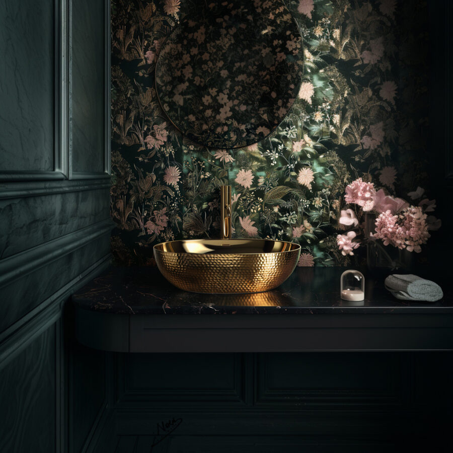 FLORAL LAVATORY
